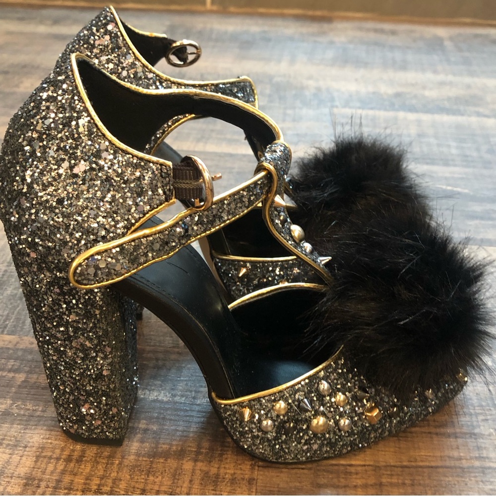 Nasty Gal Evelyn Glitter Heels